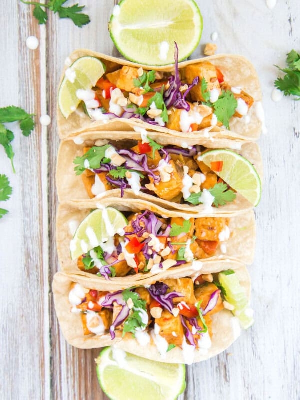 thai curry tofu tacos