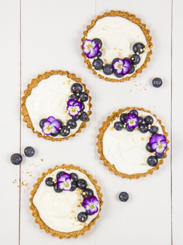 blueberry granola tarts