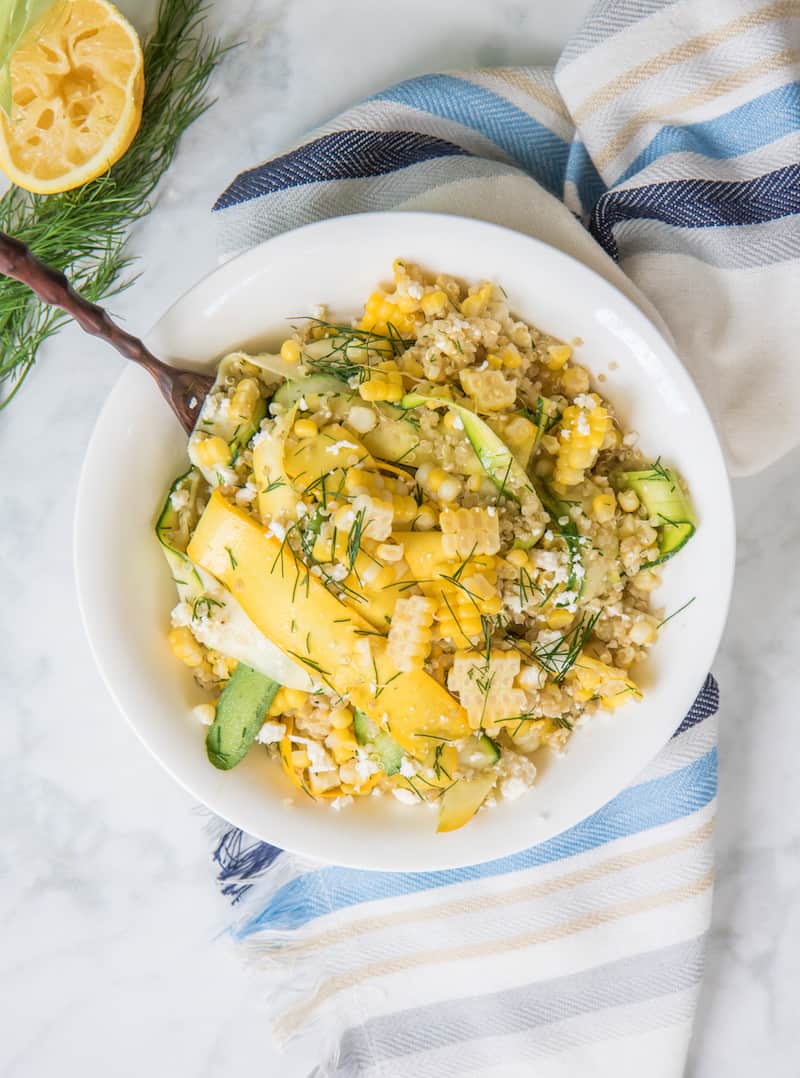 Summer squash salad