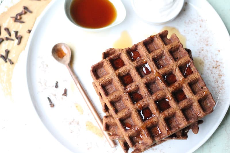 chai spiced waffles