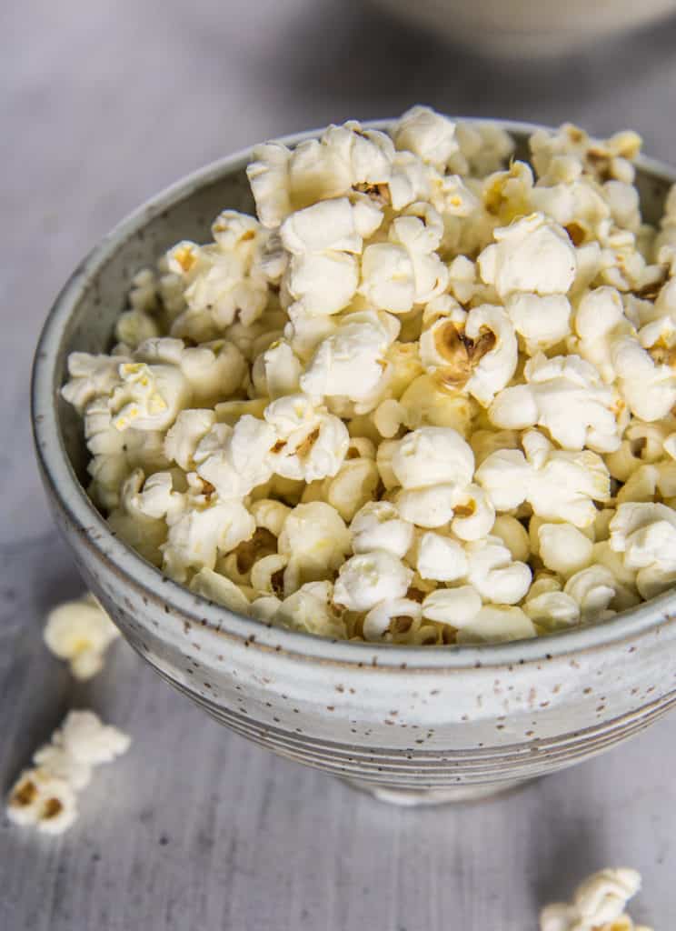 coconut oil and sea salt popcorn