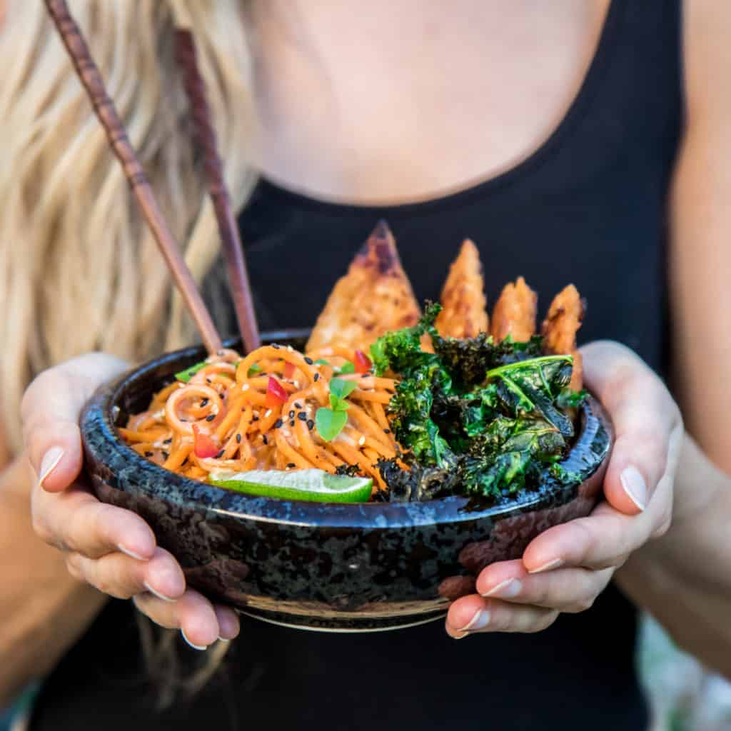 creamy sweet potato noodles