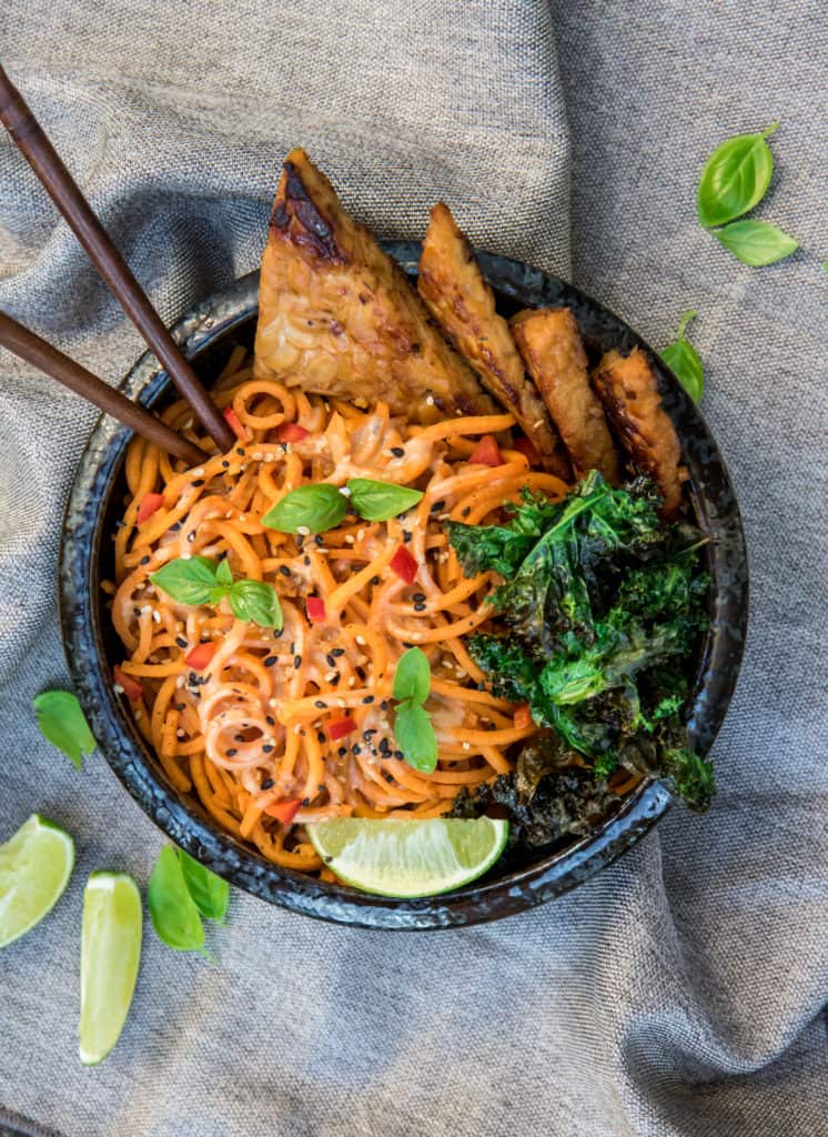 creamy sweet potato noodles