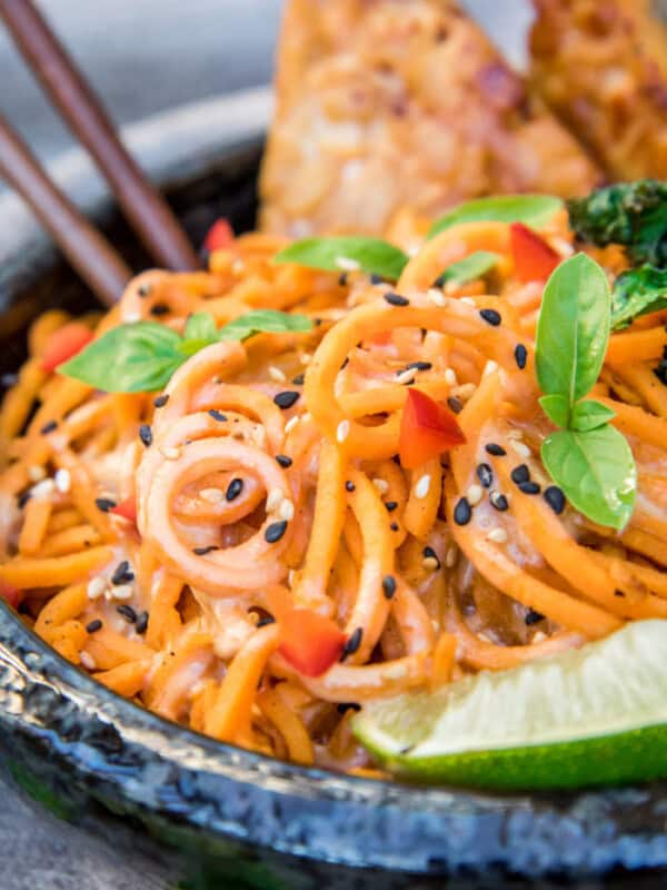 creamy sweet potato noodles