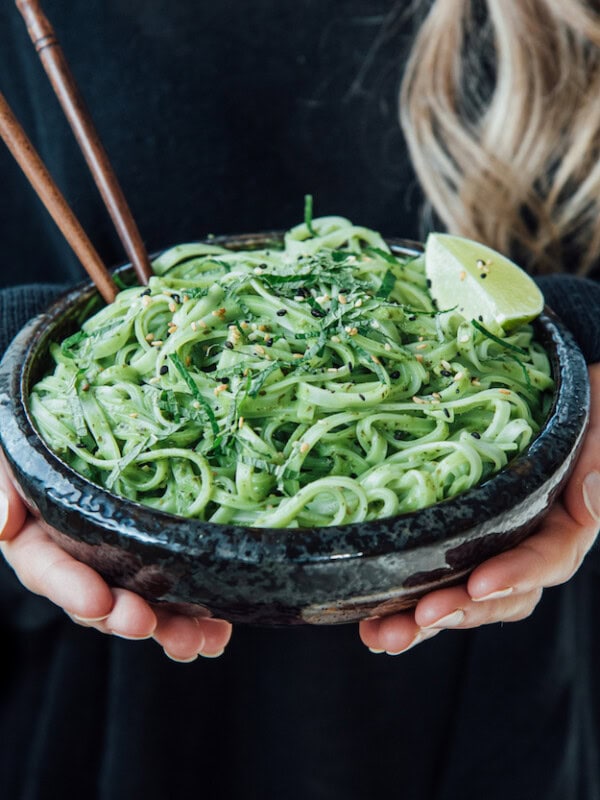 creamy Thai pesto linguine
