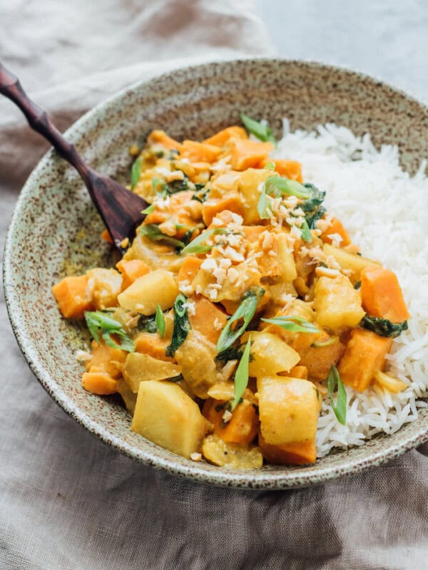 roasted sweet potato and pineapple curry