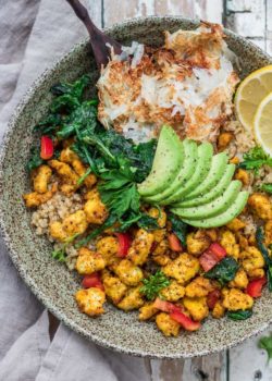 farmers market vegan breakfast bowl