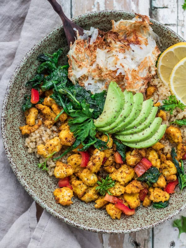 farmers market vegan breakfast bowl