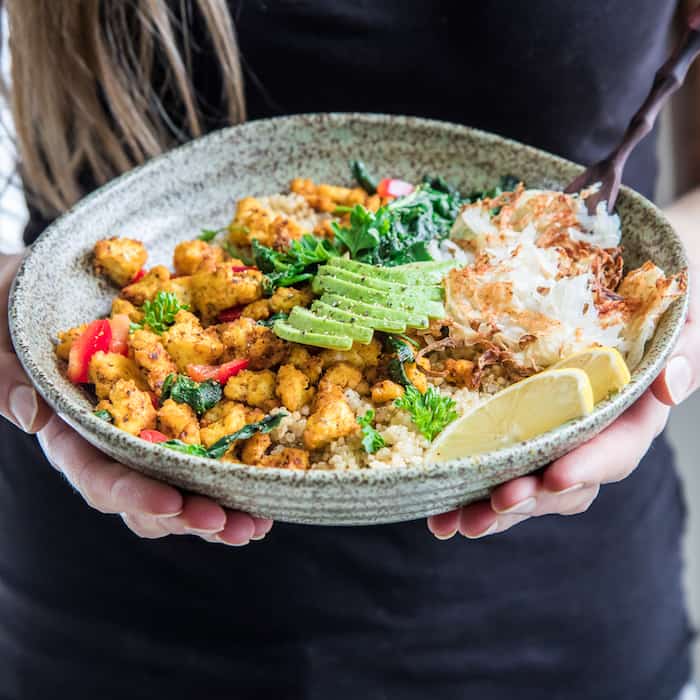 farmers market vegan breakfast bowl