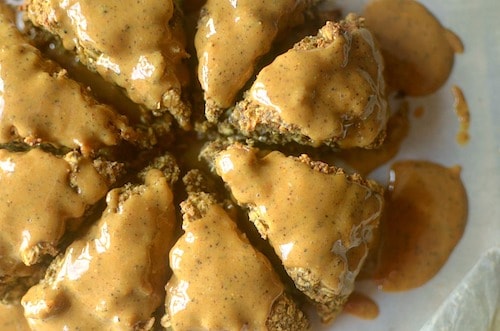 peanut butter banana chai oatmeal scones