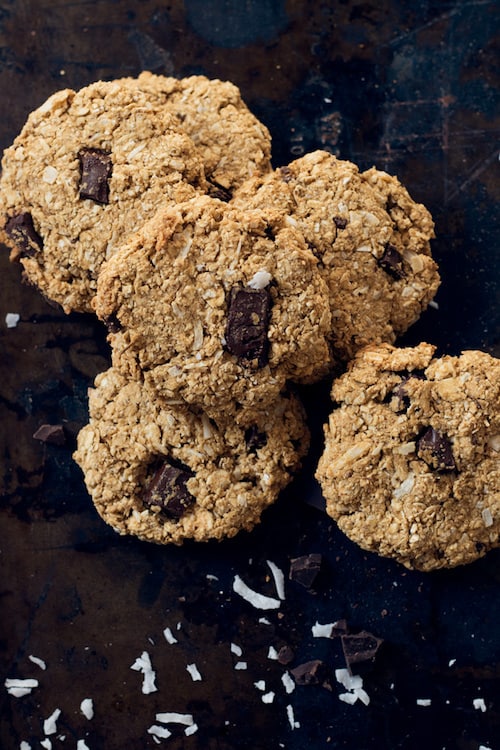 chocolate chunk peanut butter oatmeal cookies