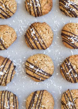 triple coconut oatmeal cookies