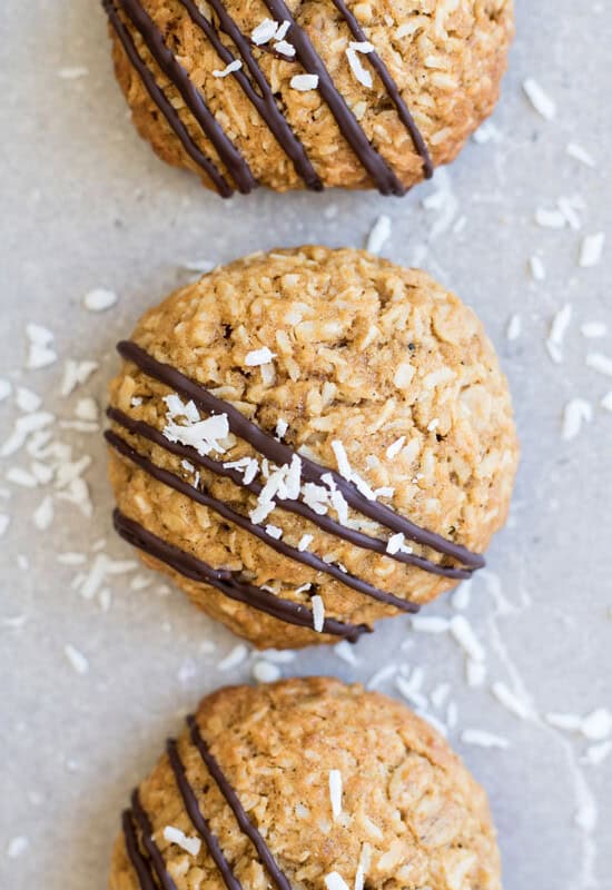 triple coconut oatmeal cookies
