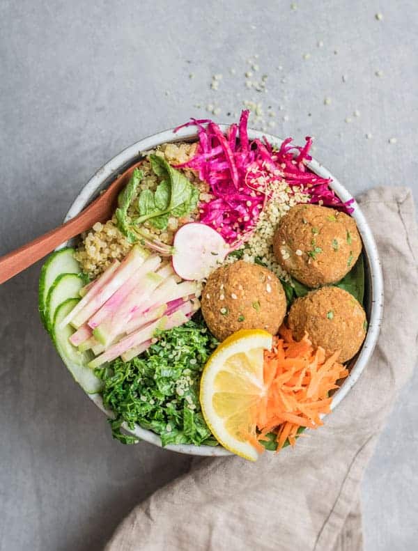 Turkish lentil kofte bowls