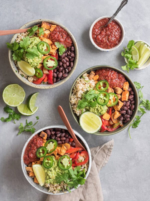 Chipotle style burrito bowls