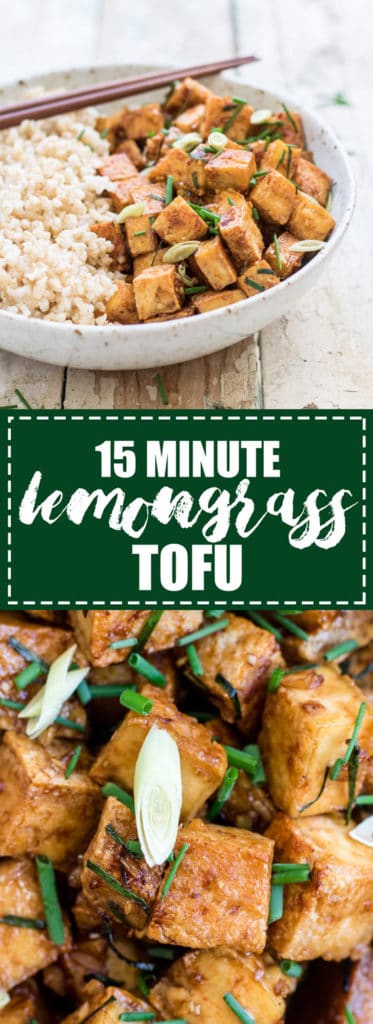 Choosingchia.com| This 15 minute lemongrass tofu is the perfect quick & easy dinner! I love this tofu recipe!