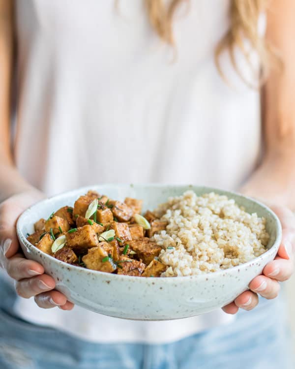 15 minute lemongrass tofu