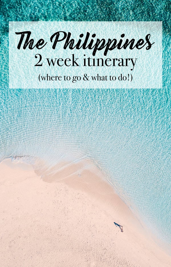 Choosingchia.com| A 2 week itinerary in the philippines including places to go and things to do! Discover the beauty of the Philippines!
