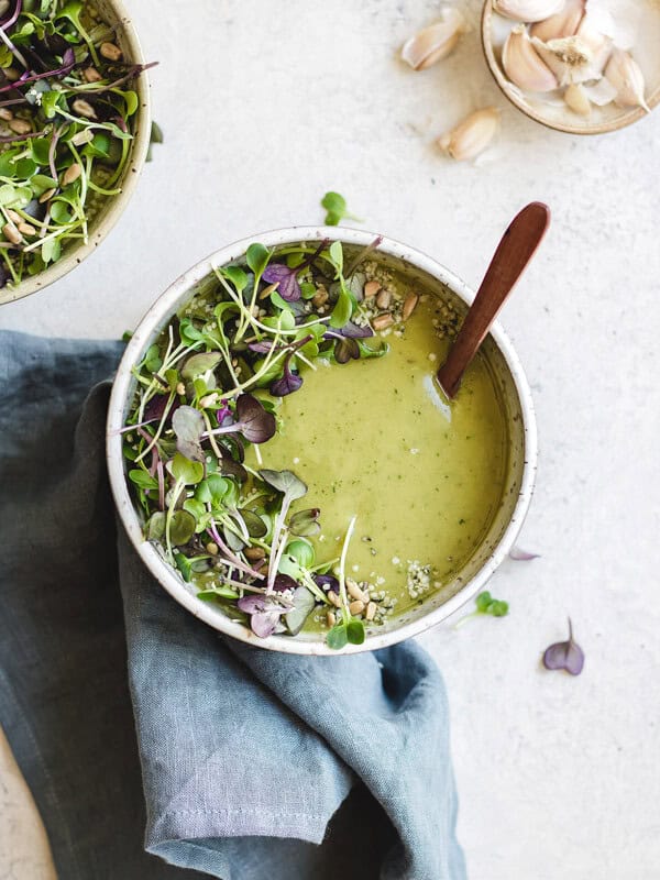 green goddess broccoli soup
