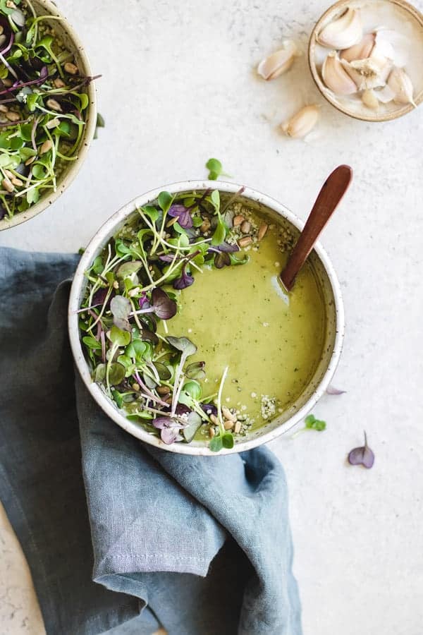 green goddess broccoli soup
