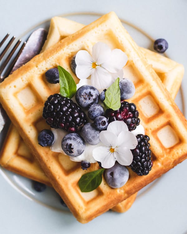 healthier Belgian waffles