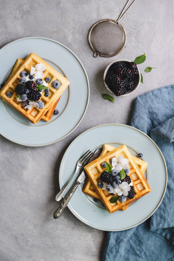 healthier Belgian waffles