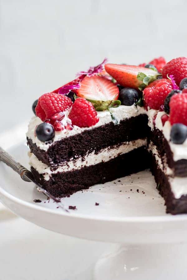 blender chocolate quinoa cake