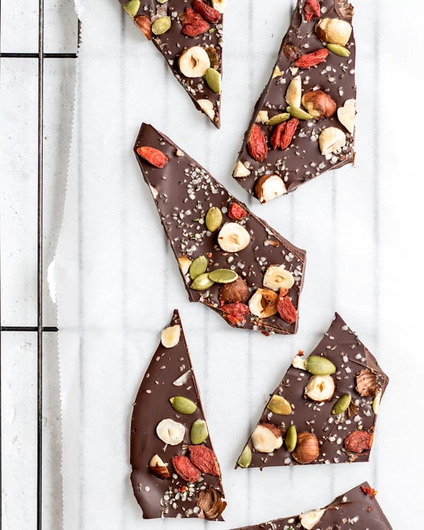 superfood chocolate bark