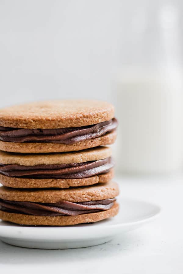 grain-free nutella stuffed peanut butter cookies