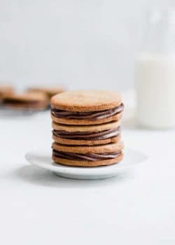 grain-free nutella stuffed peanut butter cookies