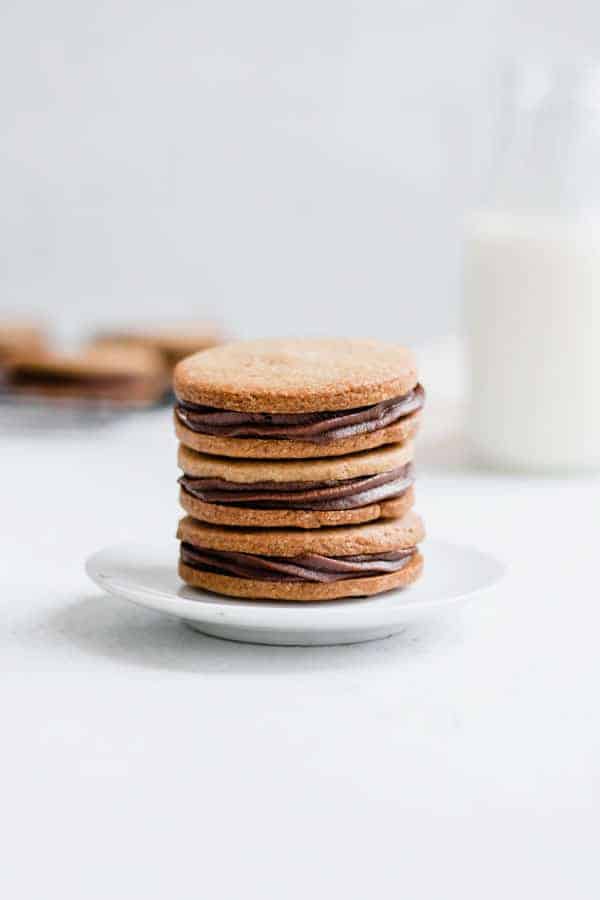 grain-free nutella stuffed peanut butter cookies