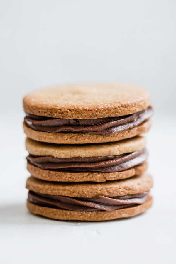 grain-free nutella stuffed peanut butter cookies