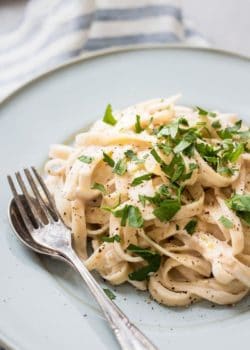 vegan truffle alfredo