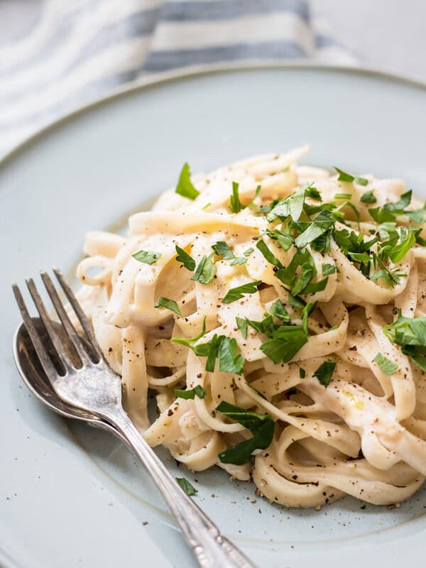 vegan truffle alfredo
