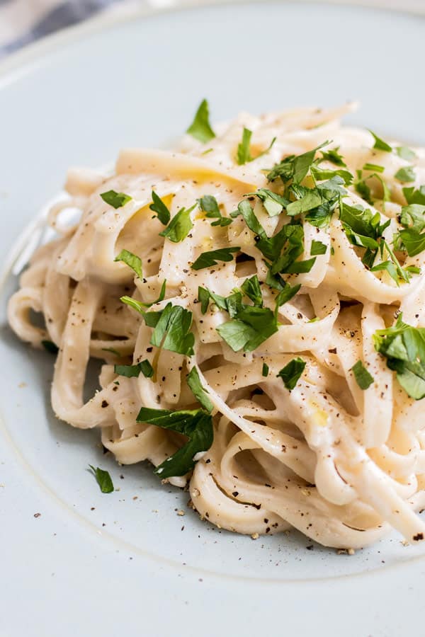 vegan truffle alfredo