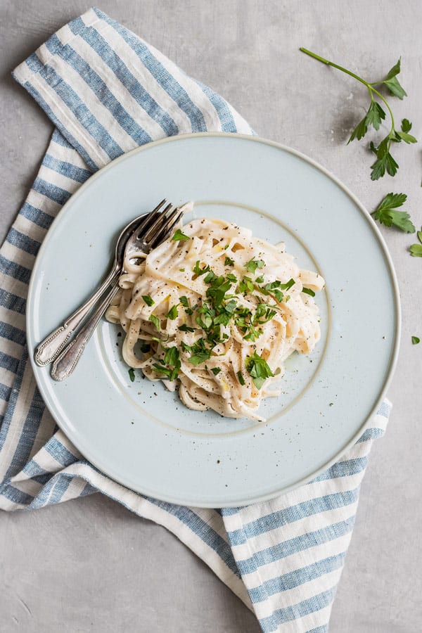 vegan truffle alfredo