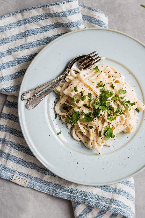 vegan truffle alfredo
