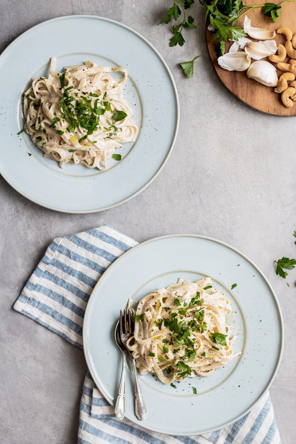 vegan truffle alfredo