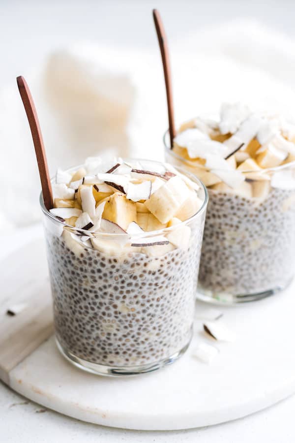 banana cream pie chia pudding