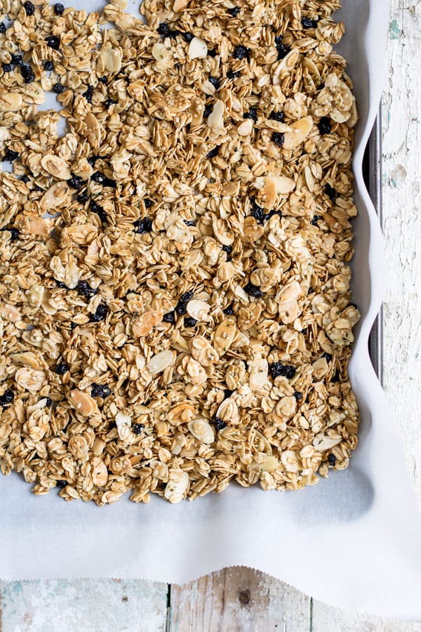 blueberry, maple & vanilla bean granola