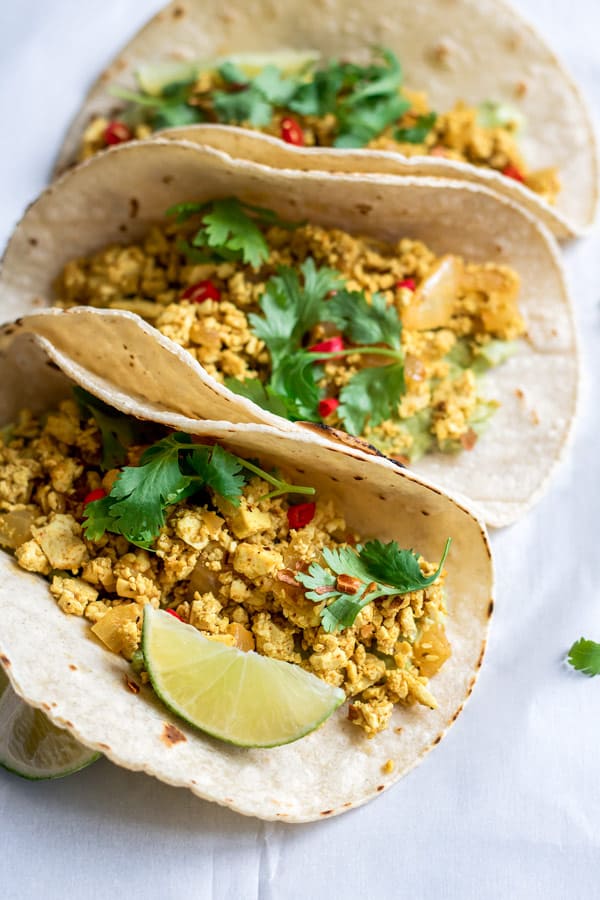 scrambled tofu breakfast tacos