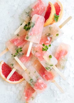 grapefruit thyme popsicles