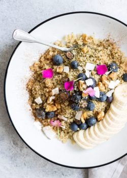 maple cinnamon breakfast quinoa