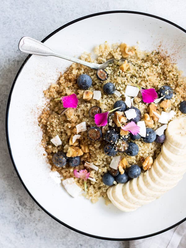 maple cinnamon breakfast quinoa