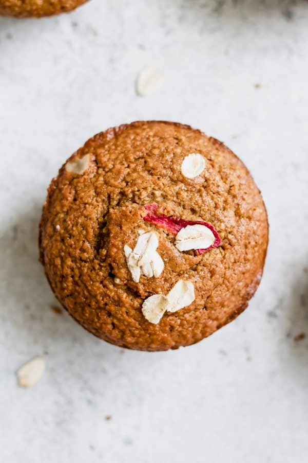 rhubarb oat bran muffins