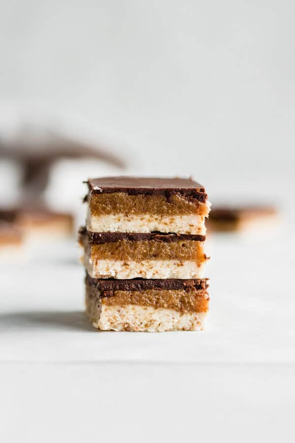 raw salted caramel slice