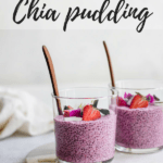 strawberry dragonfruit chia pudding