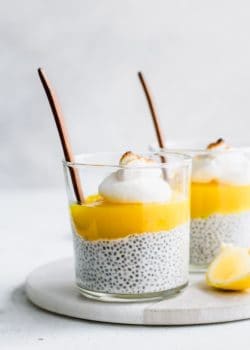 lemon meringue pie chia pudding