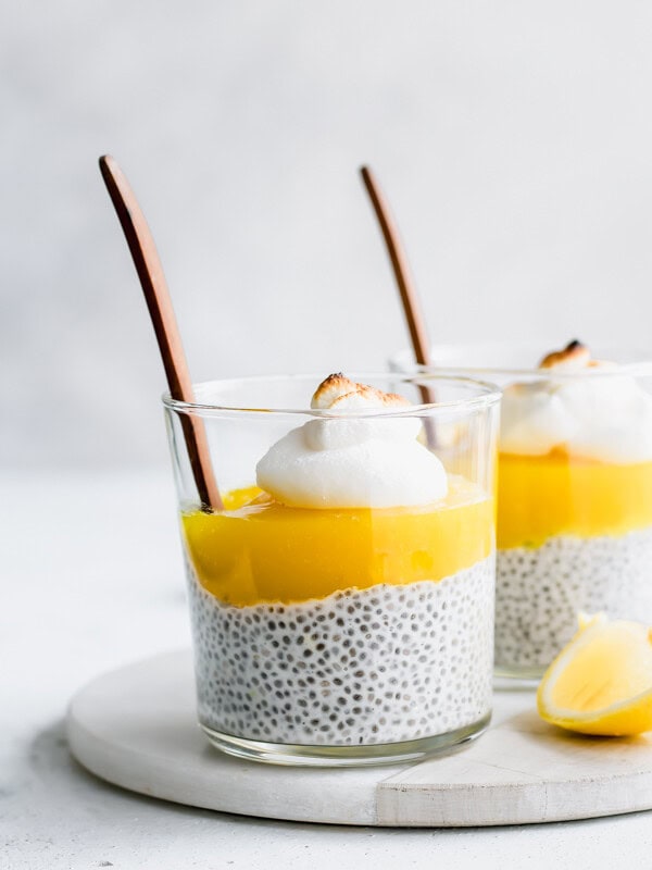 lemon meringue pie chia pudding