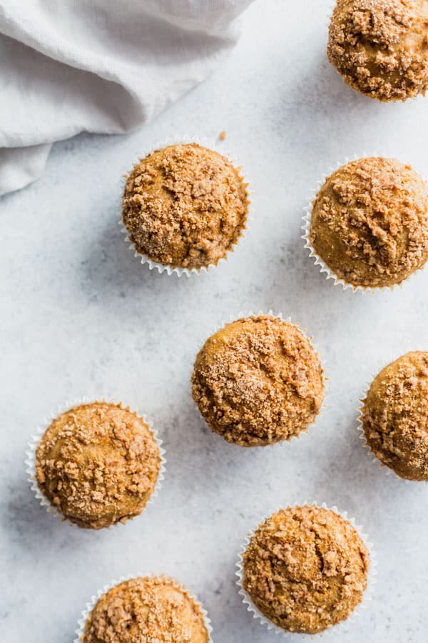 vegan coffee cake streusel muffins